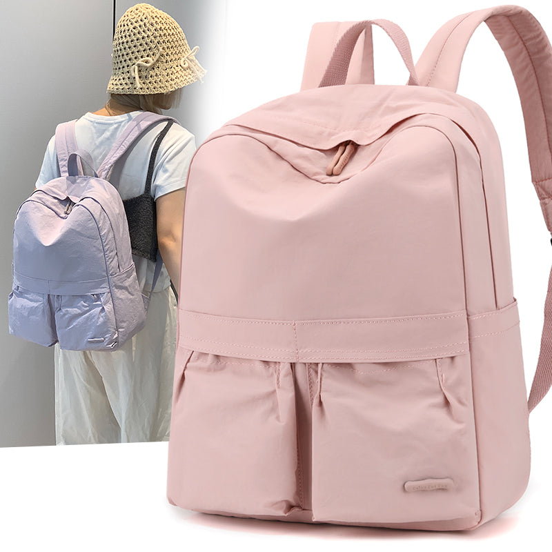 Large capacity women's backpack with solid color tassel decoration, meeting daily shopping and commuting needs, with multiple color options-818