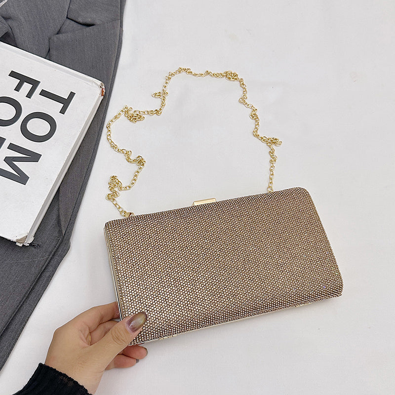 Ladies' luxury handbag, lightweight and elegant party and wedding crossbody/handbag, stylish beaded appearance, bright colors, safe closure, high-quality ladies' dinner bag, elegant ladies' handbag-rongpai9.8-1