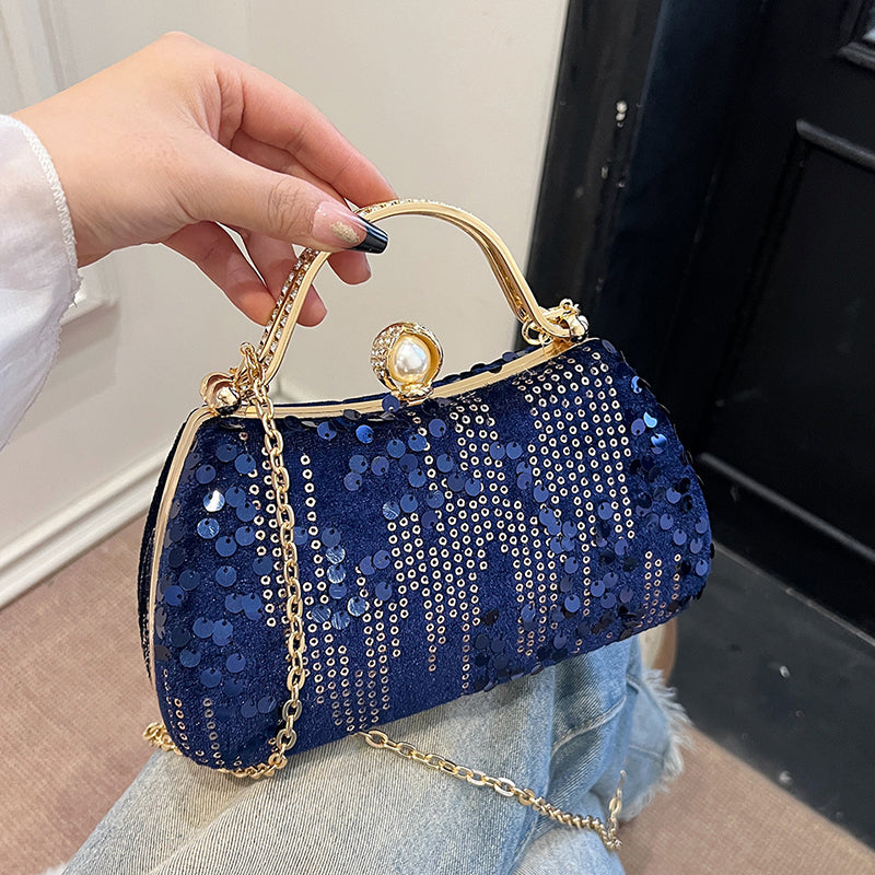 Ladies' luxury handbag, lightweight and elegant party and wedding crossbody/handbag, stylish beaded appearance, bright colors, high-quality ladies' dinner bag, elegant ladies' handbag-rongpai8