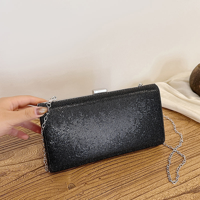 Ladies' luxury handbag, lightweight and elegant party and wedding crossbody/handbag, stylish beaded appearance, bright colors, safe closure, high-quality ladies' dinner bag, elegant ladies' handbag-rongpai9.8-1