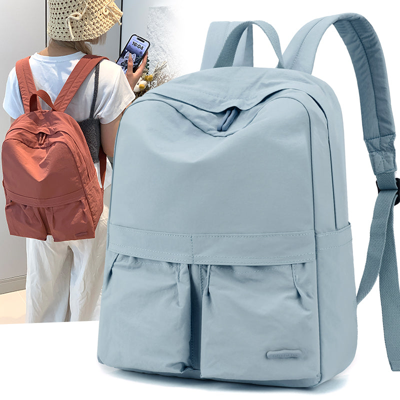 Large capacity women's backpack with solid color tassel decoration, meeting daily shopping and commuting needs, with multiple color options-818