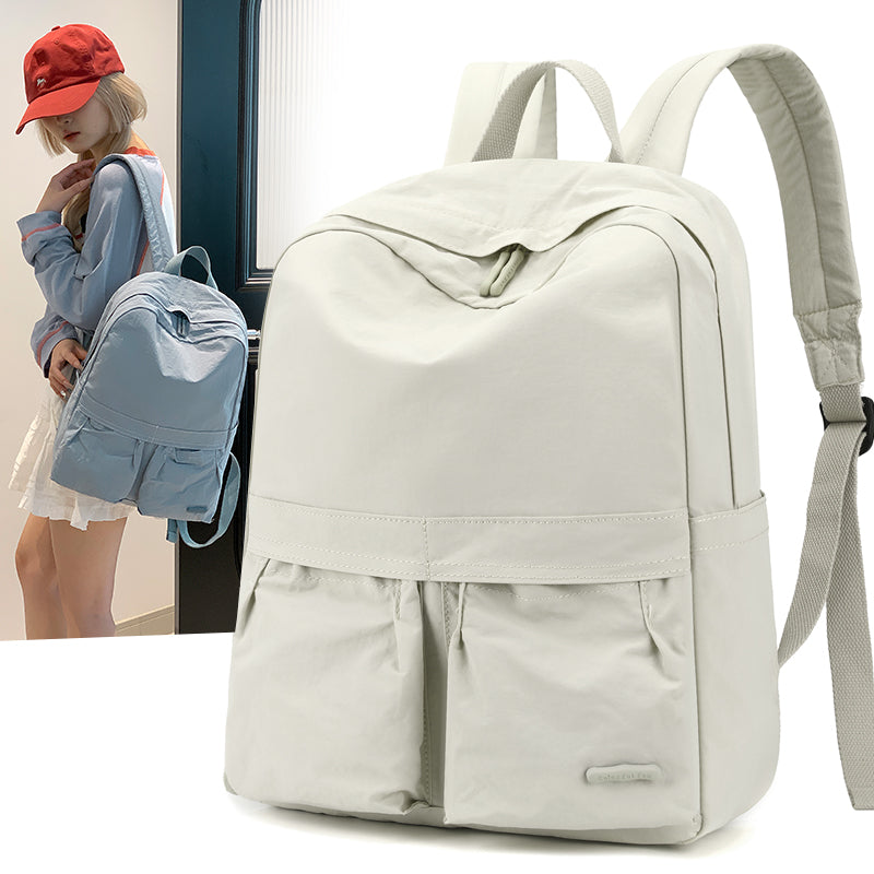 Large capacity women's backpack with solid color tassel decoration, meeting daily shopping and commuting needs, with multiple color options-818