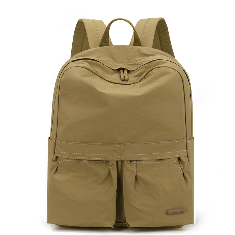 Large capacity women's backpack with solid color tassel decoration, meeting daily shopping and commuting needs, with multiple color options-818
