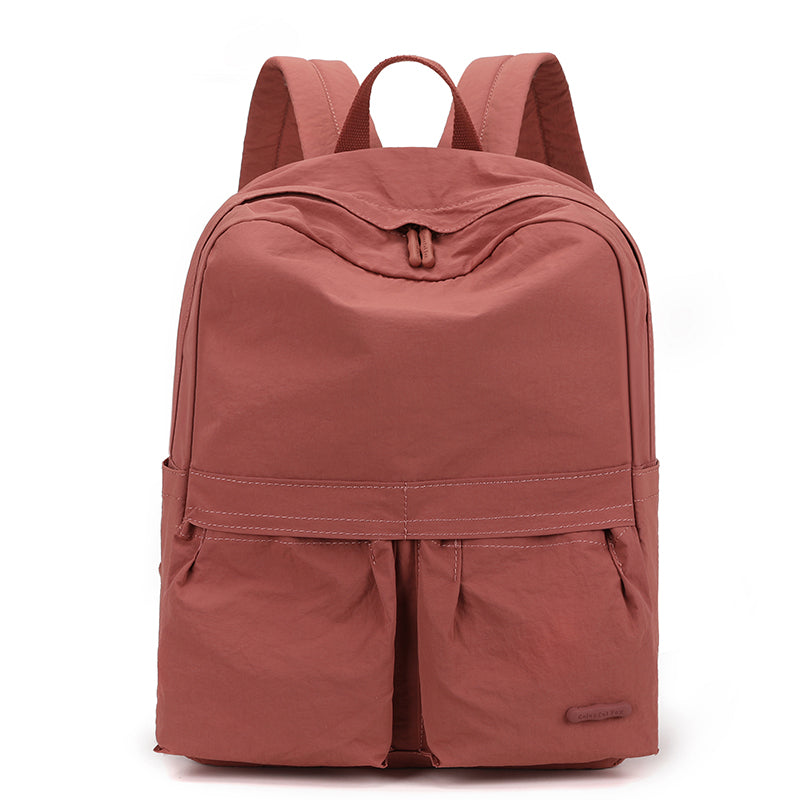 Large capacity women's backpack with solid color tassel decoration, meeting daily shopping and commuting needs, with multiple color options-818