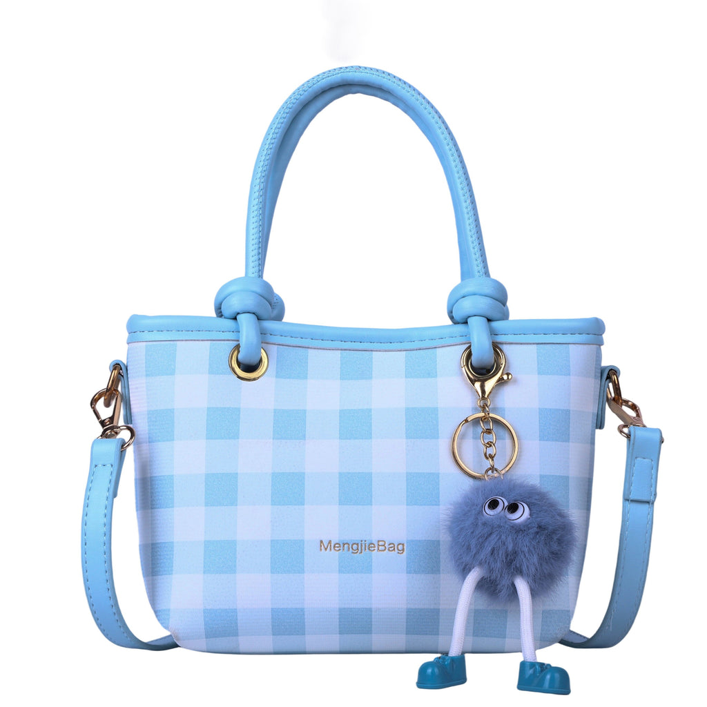 Women's handbag, large checkered pattern shoulder bag, crossbody bag, multiple color options-616