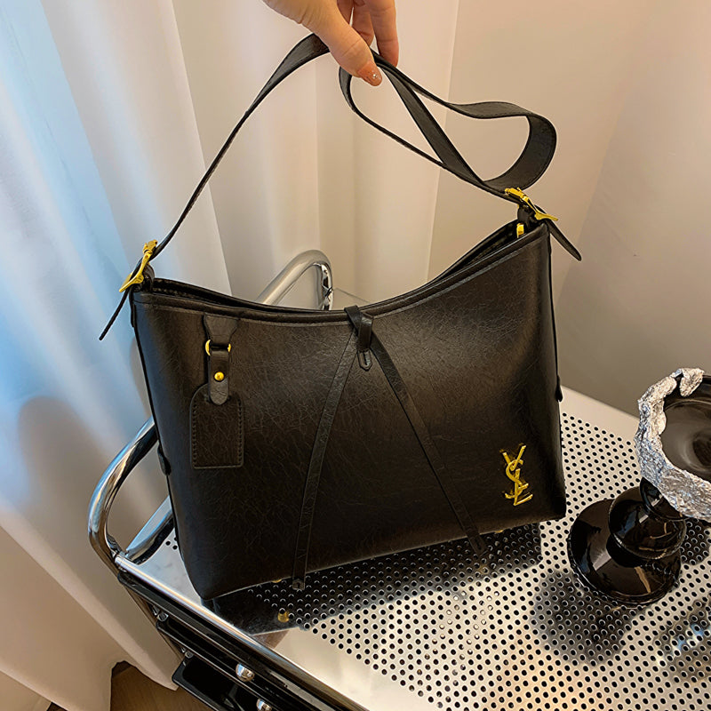 Elegant women's handbag - spacious and stylish, with adjustable shoulder straps, top handle, and zipper closure - available in five colors-8320