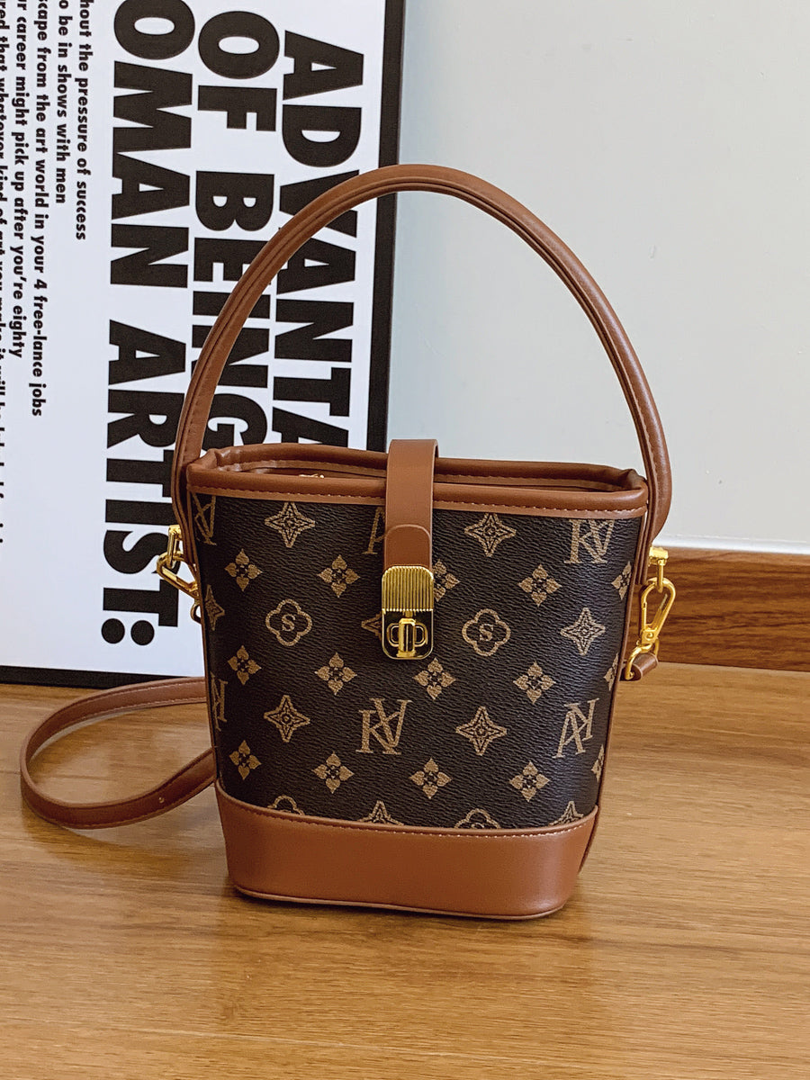 Elegant solid color faux leather bucket bag with adjustable shoulder strap - Women's multifunctional crossbody handbag, lightweight with zipper closure, bright colors-8333