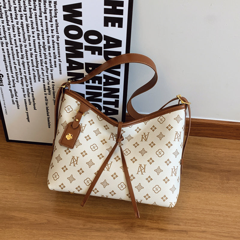 Fashionable patterned faux leather handbag - high-quality adjustable shoulder bag, handbag, brightly colored-8336