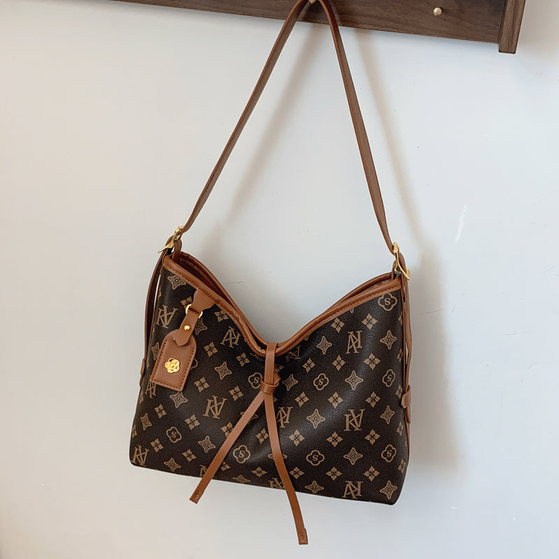 Fashionable patterned faux leather handbag - high-quality adjustable shoulder bag, handbag, brightly colored-8336