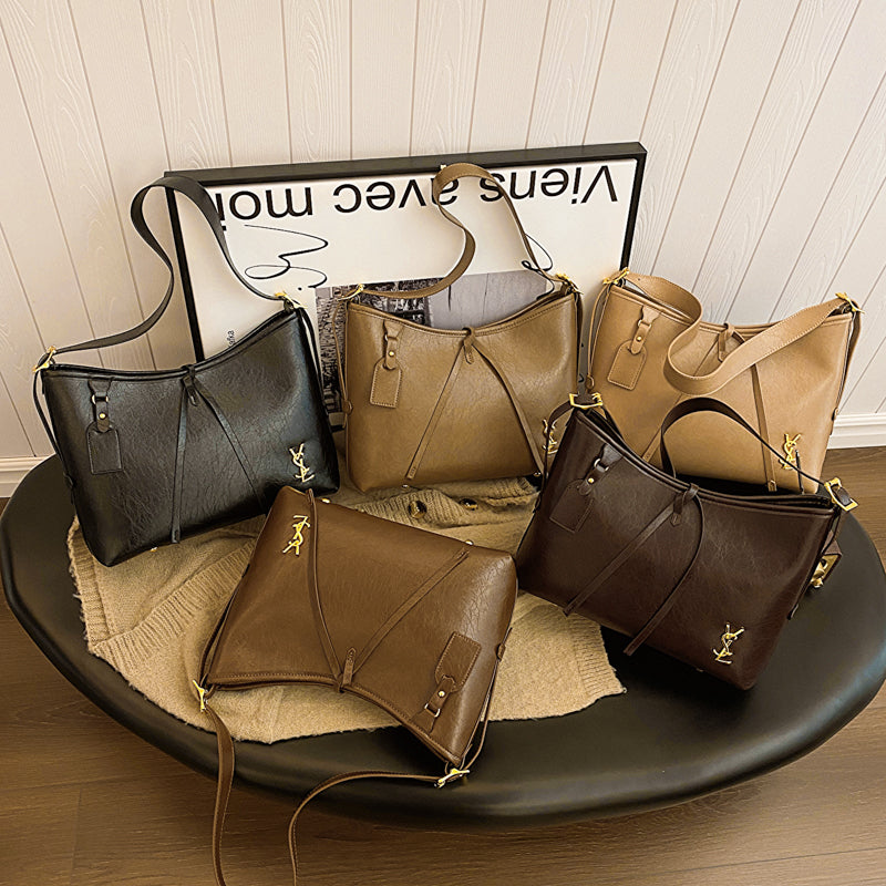 Elegant women's handbag - spacious and stylish, with adjustable shoulder straps, top handle, and zipper closure - available in five colors-8320