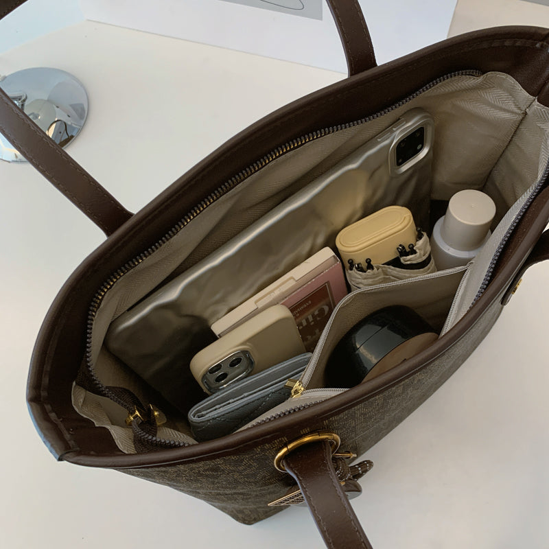 Large capacity women's shoulder bag, 5 color options for broadband crossbody bag, casual commuting bag - hand-held shoulder bag-9911