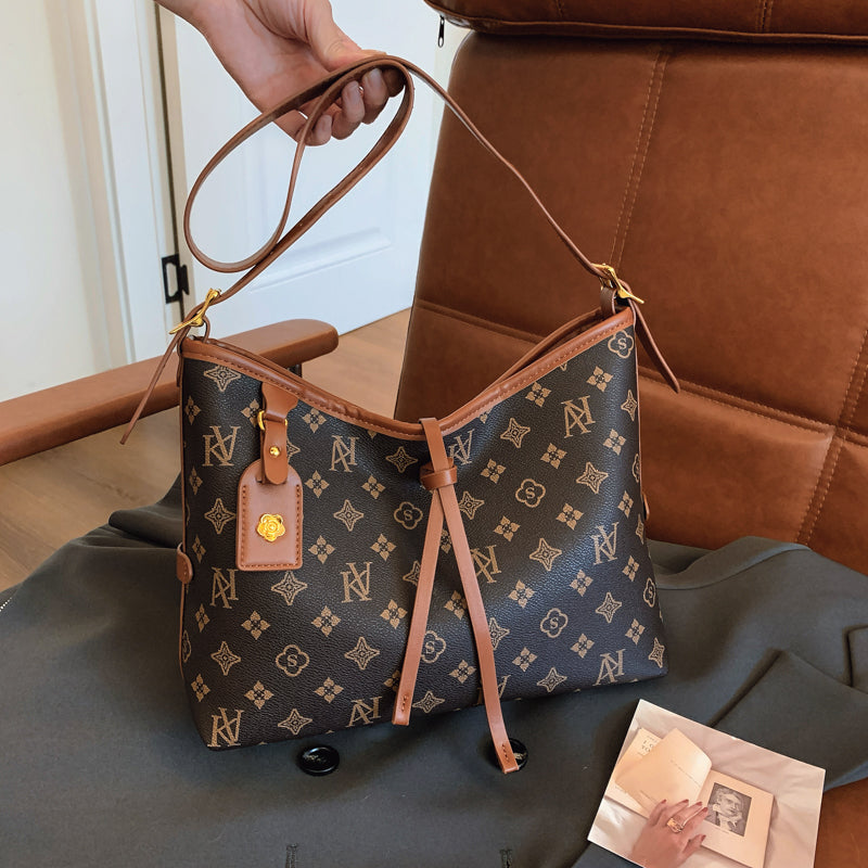 Fashionable patterned faux leather handbag - high-quality adjustable shoulder bag, handbag, brightly colored-8336
