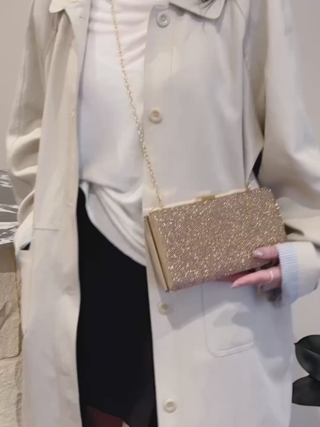 Ladies' luxury handbag, lightweight and elegant party and wedding crossbody/handbag, stylish beaded appearance, bright colors, safe closure, high-quality ladies' dinner bag, elegant ladies' handbag-rongpai9.8-1