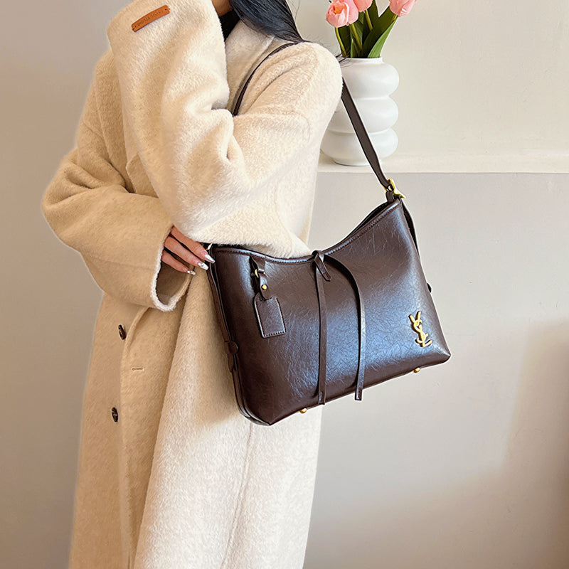 Elegant women's handbag - spacious and stylish, with adjustable shoulder straps, top handle, and zipper closure - available in five colors-8320